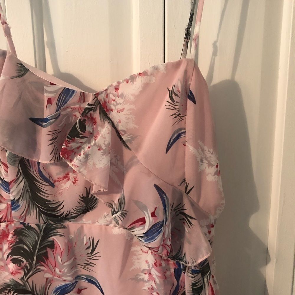 Pink Tropical Floral Cupshe Dress - Picture 2 of 8